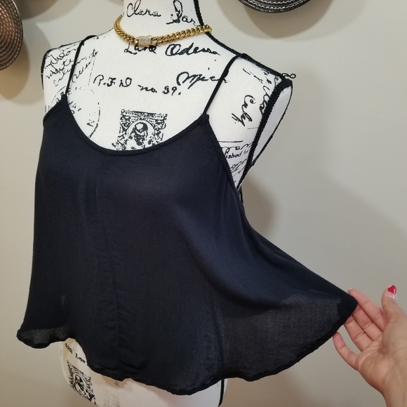 FREE PEOPLE Sleeveless Boho Tank Top Black Color Size XS ,TP.... - Picture 6 of 14